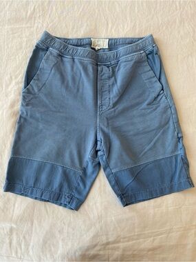 Current/Elliott Men's Two Tone Slate Blue Athletic Short Repaired Jogger Size S